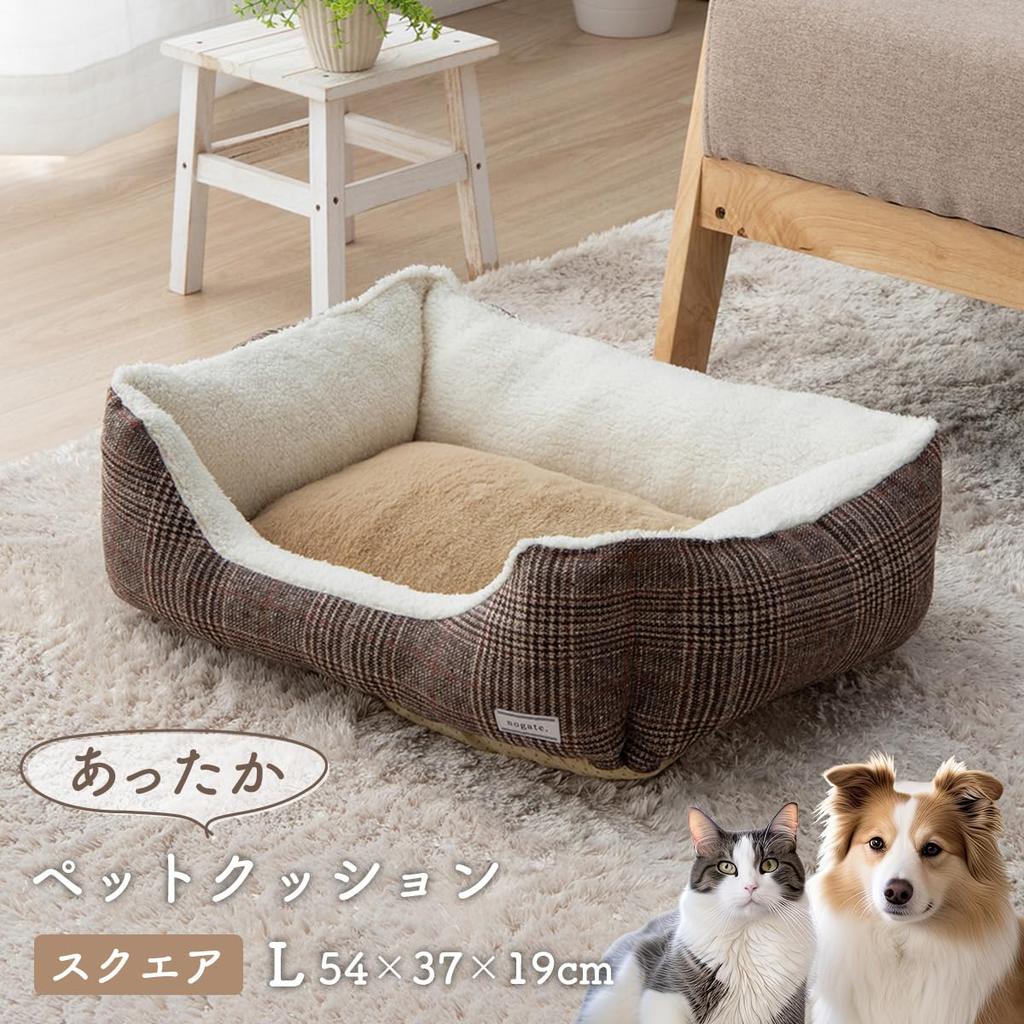 Ikehiko Pet L Square Ballan 54 x 37 x 19 Включает теплоизоляцию Удобный для сна Эффект сохранения тепла Постельные принадлежности, Домашние животные, Товары, Размер, Подушка,