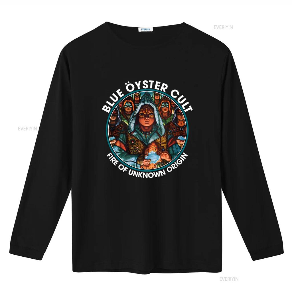 Blue Oyster Cult Огонь Неизвестного Происхождения Хлопковая Футболка S 5XL винтажная Стиранная Удобная дизайнерская одежда Повседневная Унисекс