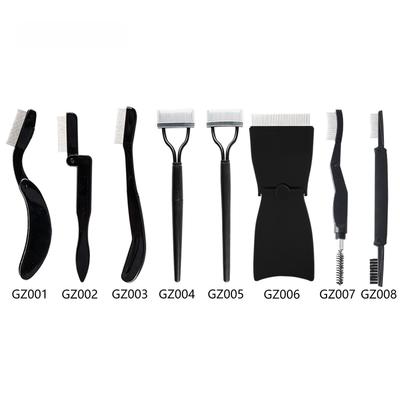 Расческа для бровей и ресниц 8 в 1 из нержавеющей стали с переносной пластиковой ручкой