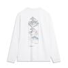 Li Ning CF Su Long In The Wild однотонный повседневный свитер с круглым вырезом и длинным рукавом футболка мужские топы стандартный белый ATLU111-1