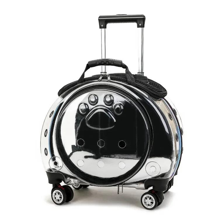 Pet Trolley Case,Pet Backpack with Tie Rod,Small Pet's Trolley Backpack,Cat Carrier Bag,Portable Pet Backpack,Dog Carrier Bag