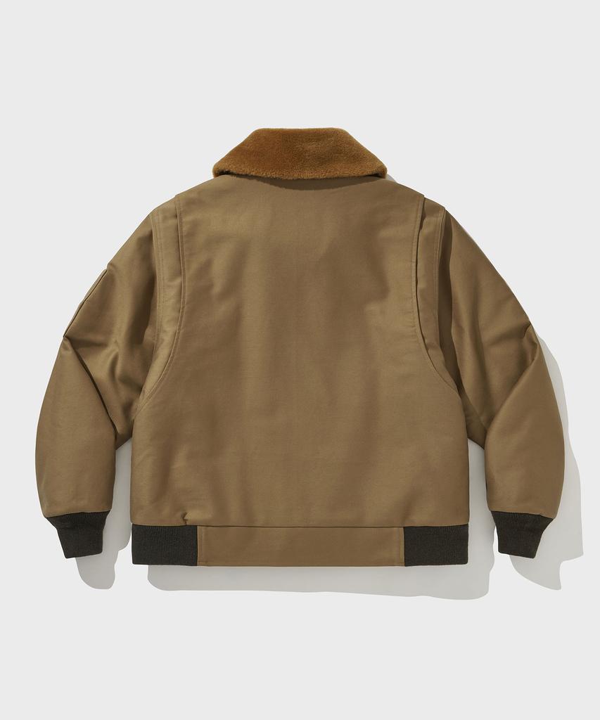 Vdr Heavy Moleskin Motorcycle Fur Jacket [Sand]
