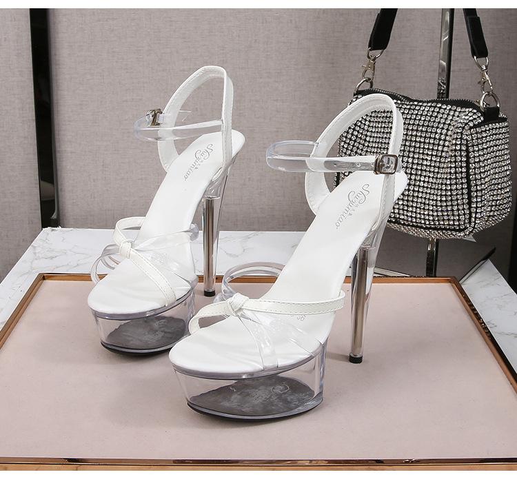 190 серия, очень высокие каблуки 14,5 см, платформа 4,5 см, пикантные женские босоножки на очень высоком каблуке-шпильке LFD