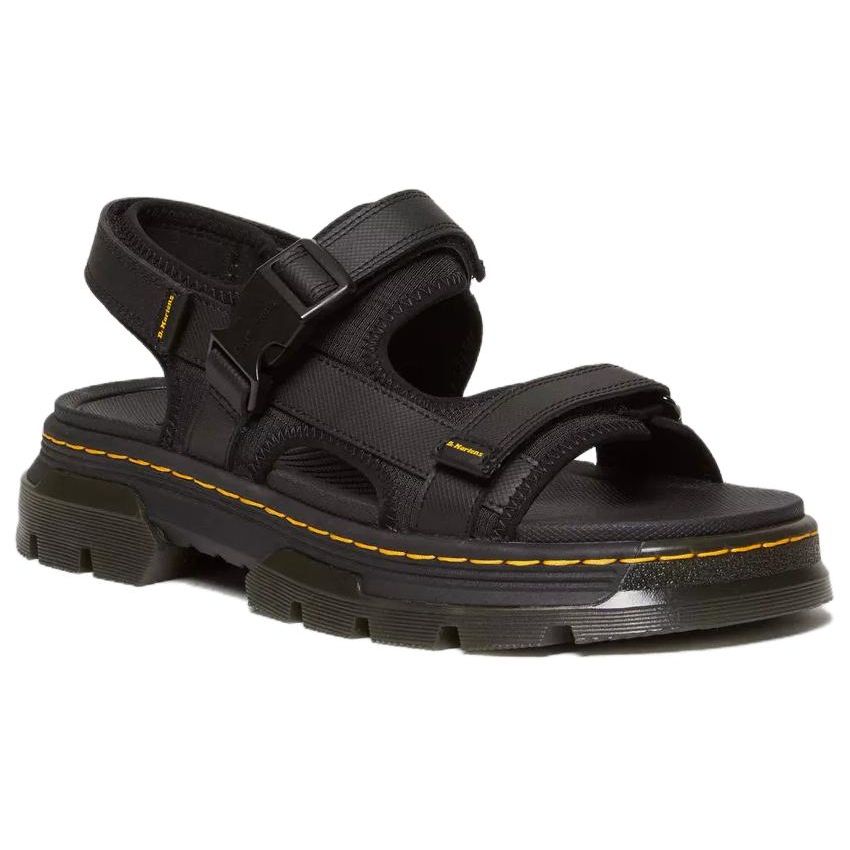 Dr. Martens Fabric Minimalist Comfortable Versatile Beach Sandals Unisex Sandals Black 31560001