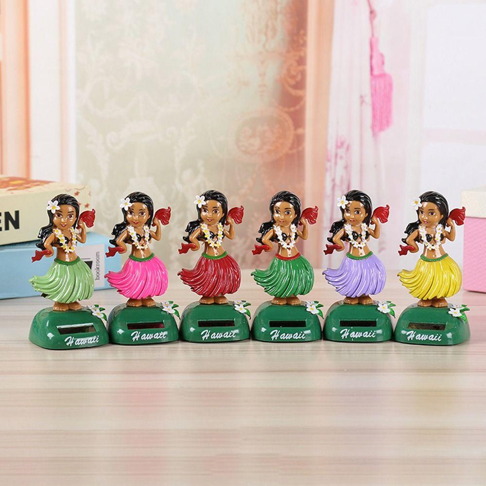 Пластиковые гавайские игрушки для девочек, модель хула, качающаяся новая качающаяся танцевальная кукла, декор автомобиля