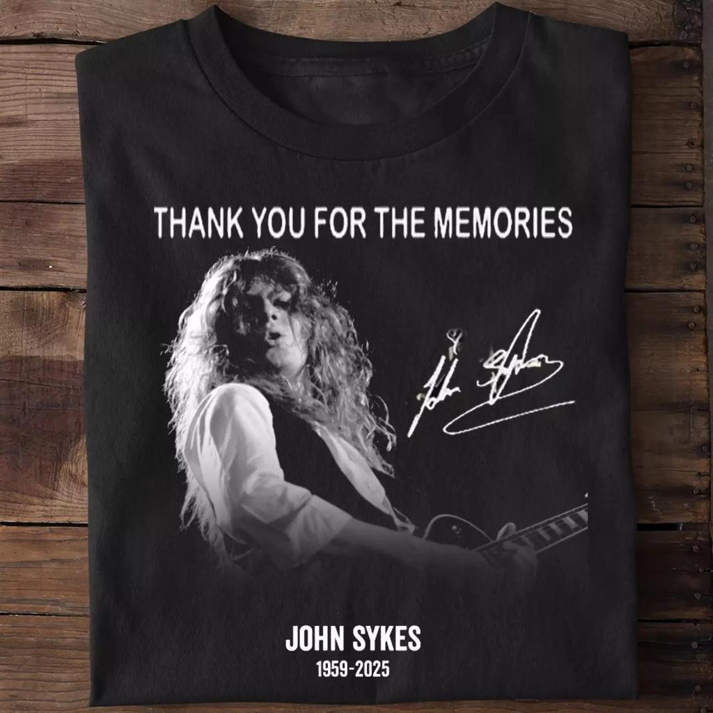 Men's and Women's T-shirts Thank You For The Memories John Sykes 1959 2025 BLUE MURDER T-shirt