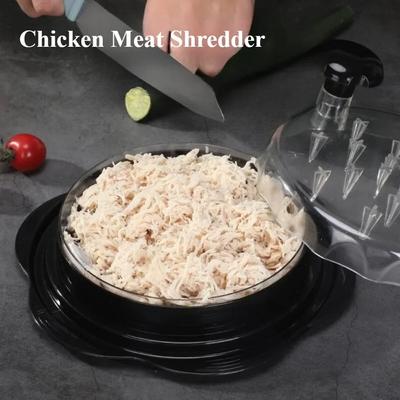 Измельчитель курицы, ручная мясорубка, нескользящая мясорубка для куриной грудки с крышкой, бытовая удобная кухонная утварь, пищевая машина