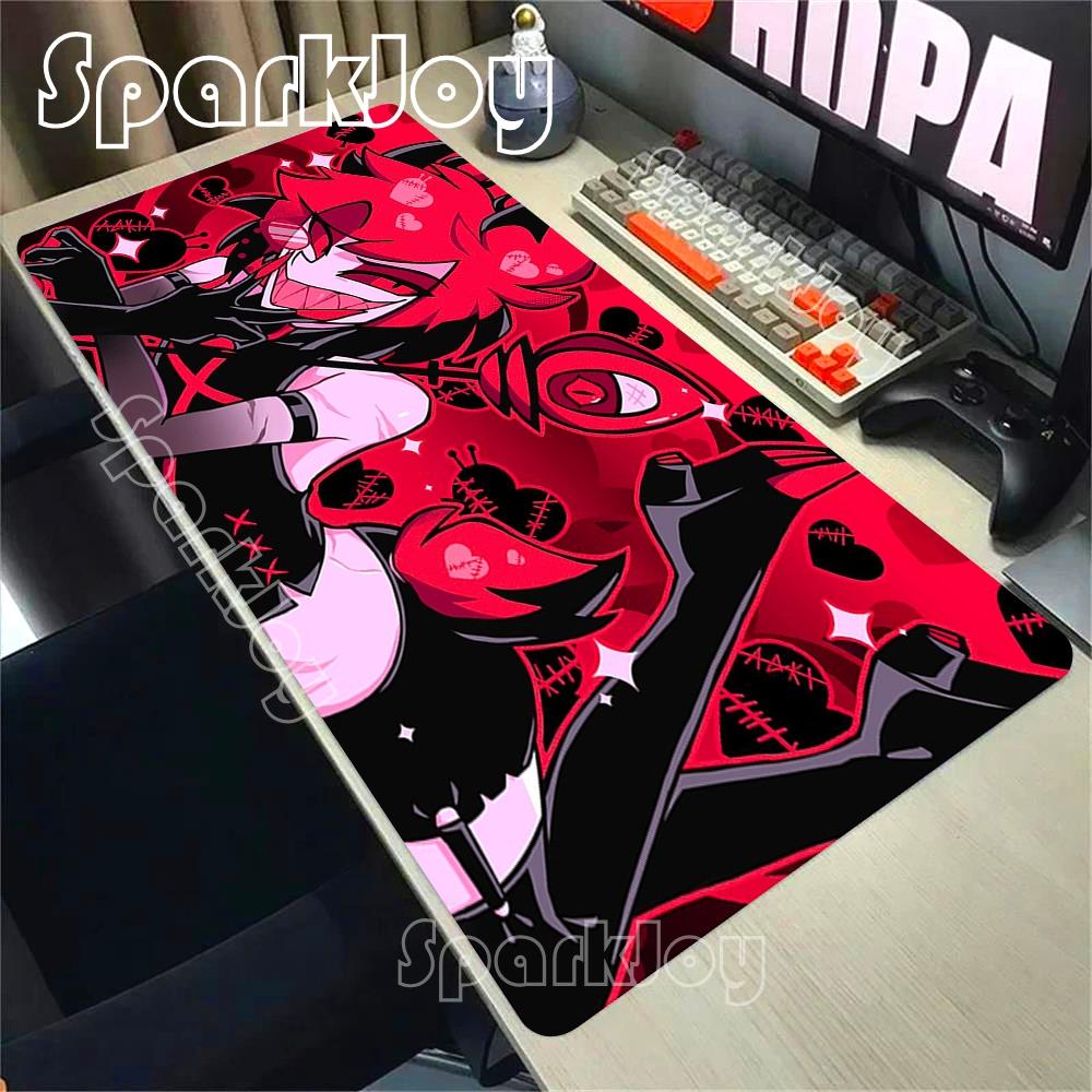 Gamer Mousepad Hazbins Hotels Cartoon New Mouse Pad Natural Rubber Soft Mouse Mat Big Deskmat Office Accessories Large Pc Mats
