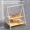 Solid Wood Cat Cradle Bed Thickened Cat Swing Hanging Bed New Cat Hammock Bed  Pet Small Bed