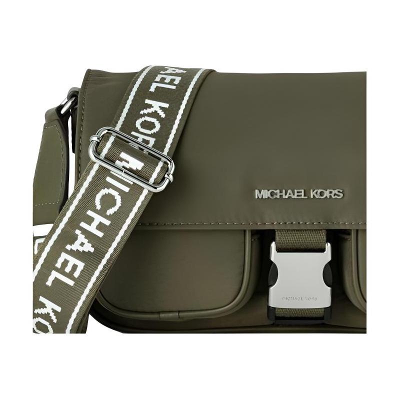 MICHAEL KORS Khai KHAI Brand Logo Letter Sign Regenerated Nylon Shoulder Crossbody Bag Medium Men's Olive Green