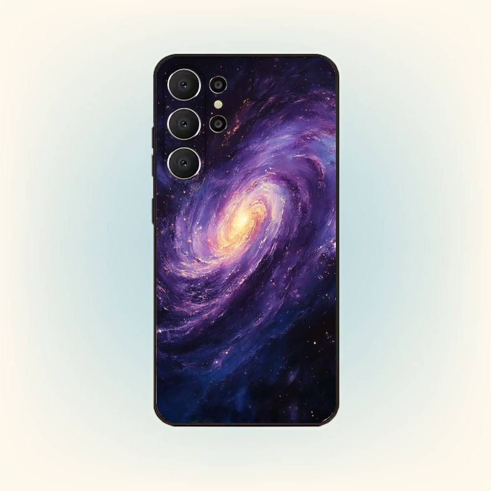Чехол для телефона Космическая Галактика Вселенная Для Samsung S26,S25,24,23,22,30,21,10,9,Ultra,Plus,Lite,Черный Мягкий Чехол