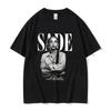 Свободная хлопковая футболка Sade с принтом Sade 90-х Классическая унисекс футболка