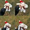 Cartoon Cartoon Plush Keychain Soft Plush Doll Key Ring Cute Christmas Rabbit Pendant  Friends