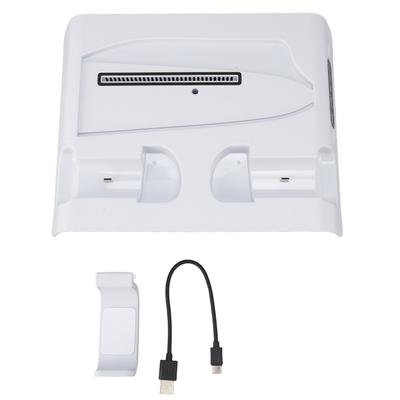 Охлаждающая станция для игровой консоли RGB с 3-уровневым регулируемым вентилятором и двумя контроллерами, зарядное устройство с док-станцией