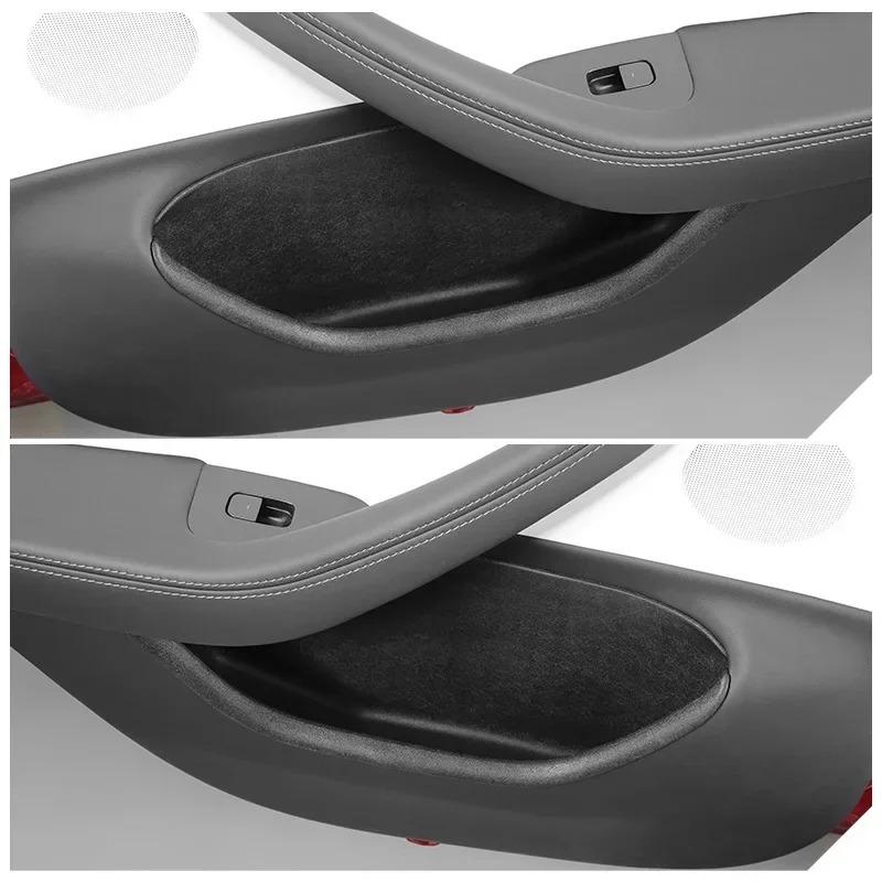 For Tesla Model 3 Highland 2024 Car Door Storage Box TPE Front Rear Door All-inclusive Door Slot Storage Pocket Car Accessories