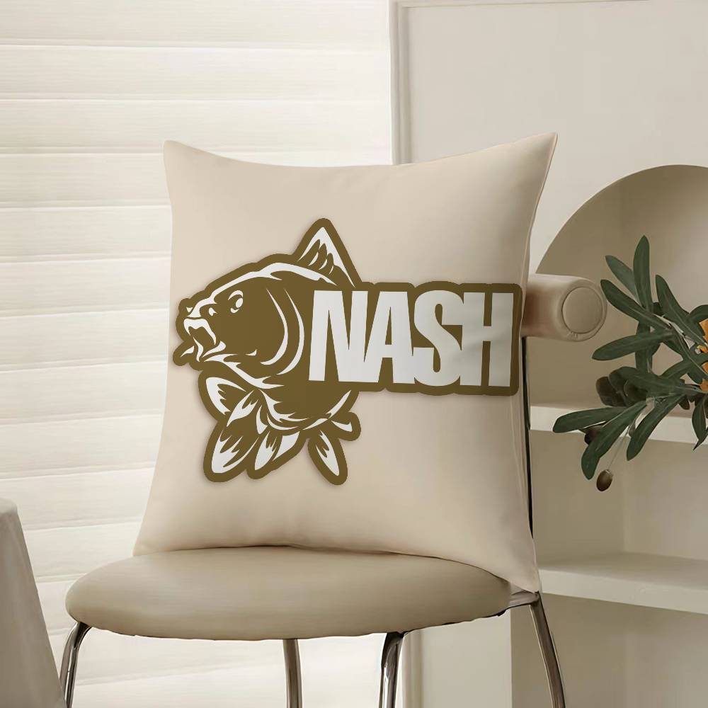 Outdoor Match With Wild Fishing Prints Nash Pillow Case Comfort Sofa Bed Silky elegant Invisible zipper Decorative cushion cover