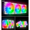 Вентилятор охлаждения процессора Argb, цветной радиатор, 12 см, синхронный охлаждающий вентилятор с ШИМ-контролем температуры для