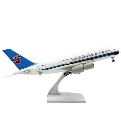 Масштаб 1/240 Набор для сборки модели самолета 30 см China Southern Airways A380 Миниатюрный самолет (С подставкой) Авиационные игрушки для мальчиков