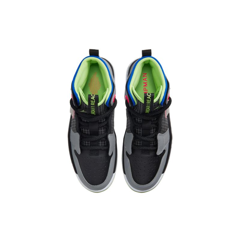 Jordan 1 Высокие React Черный Серый Частицы Jordan AR5321-002