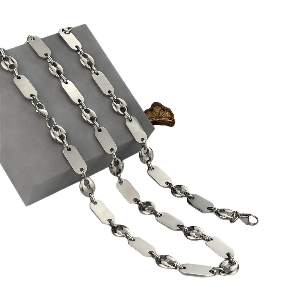 Модное ожерелье ручной работы «Императорская цепь» - Гладкая нержавеющая сталь с большим отверстием