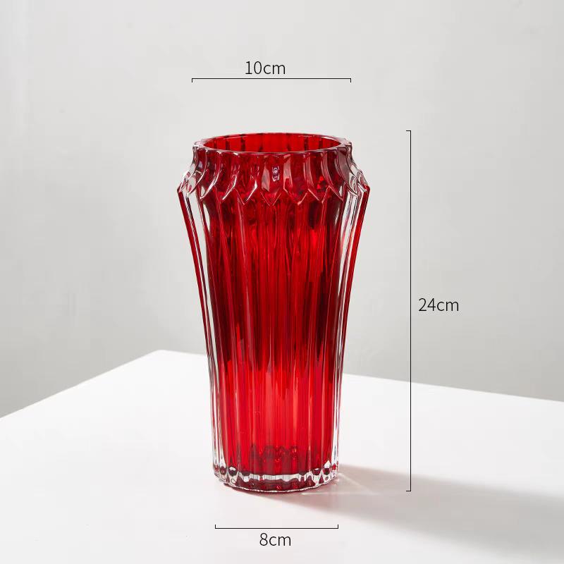 Ваза Стеклянная ваза Украшение дома Украшения Цветочная композиция Ваза для цветов