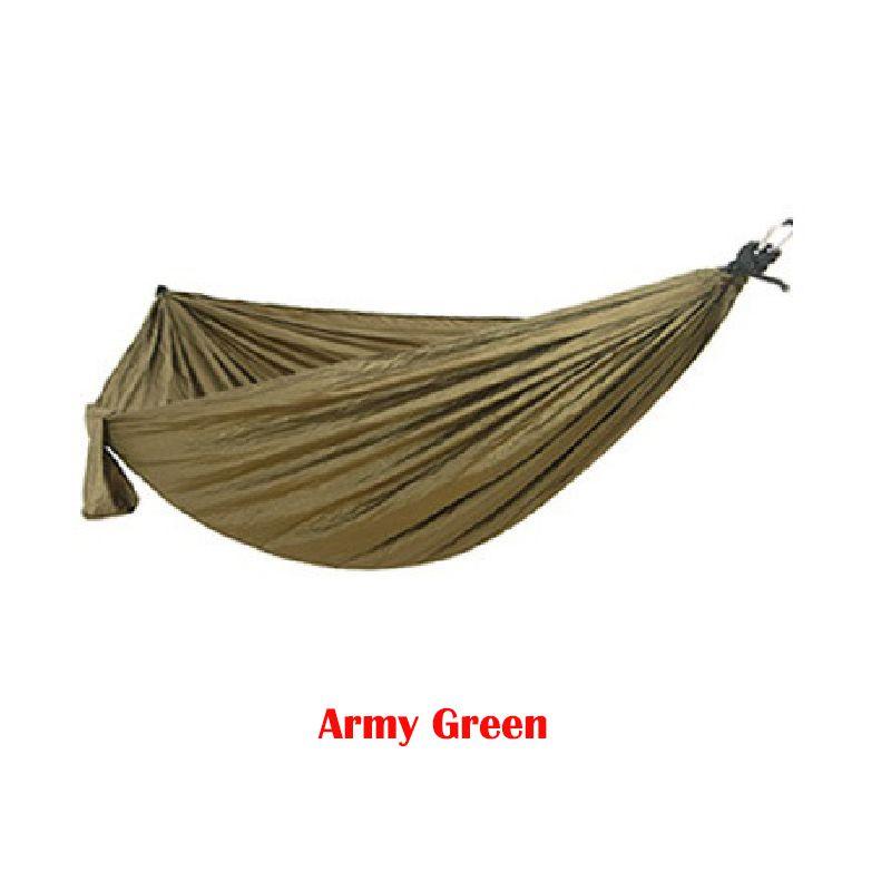 Двухместный гамак из парашютного нейлона для путешествий и кемпинга на открытом воздухе**