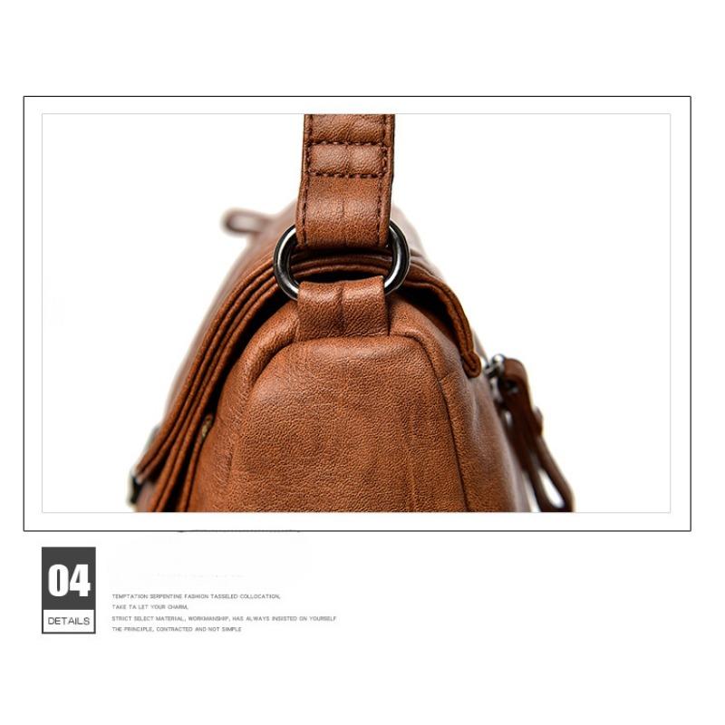 Женская сумка Повседневная Темпераментная Мягкая Кожаная Сумка Популярная Ретро Курьерская Модная Сумка Для Матери в Иностранном Стиле