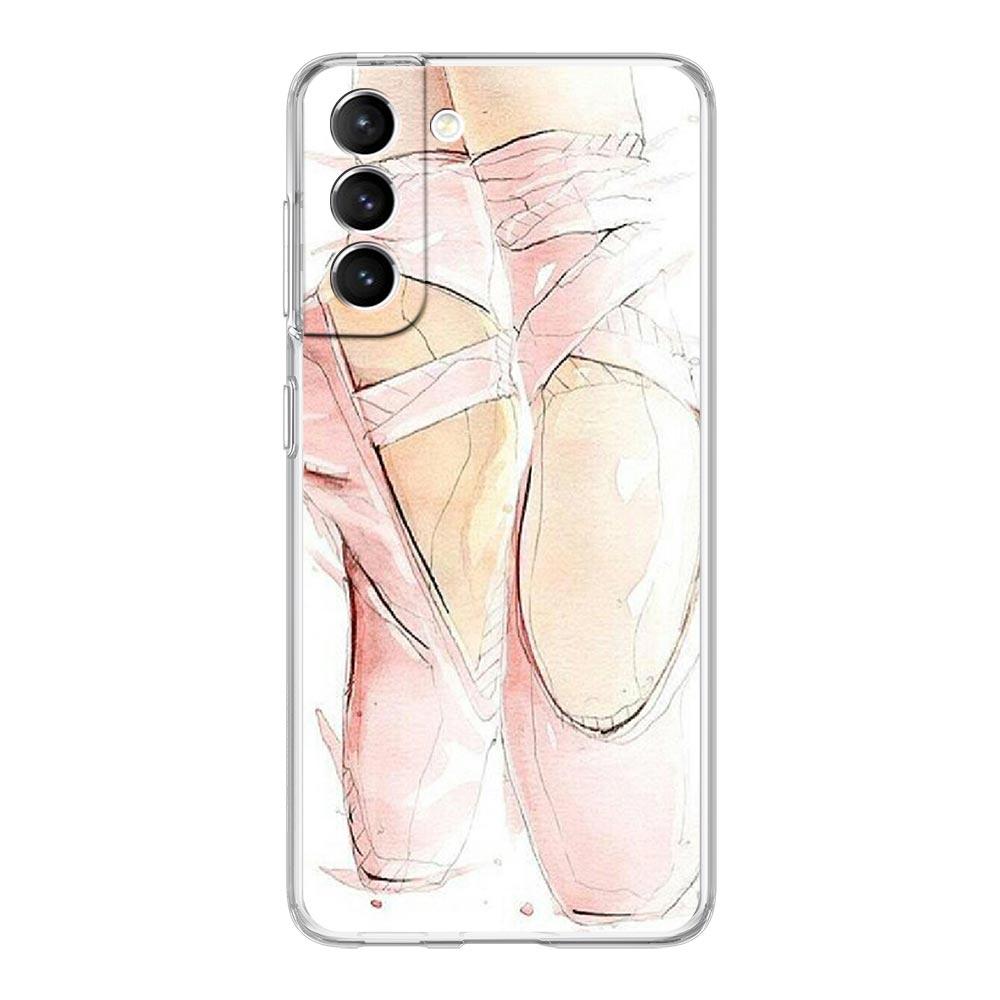 Простой чехол для телефона с балетным лебедем для Samsung Galaxy S23 S22 5G S20 Ultra S21 FE 5G S10E S9 S8 S10 Plus Мягкая задняя крышка