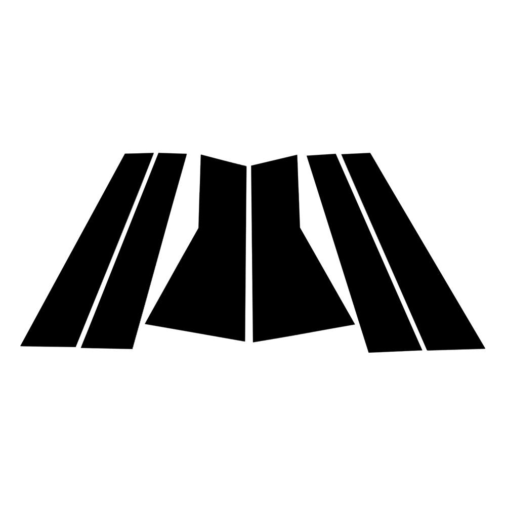 6x Черные накладки на стойки дверей, комплект для Acura MDX 2007 2008 2009 2010-2013