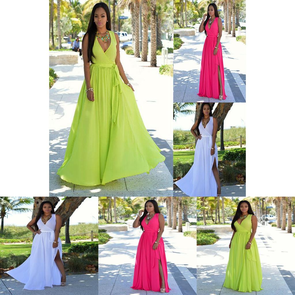 Женское цветочное платье макси с V-образным вырезом, сексуальное, длинное, красивое, праздничное, летнее