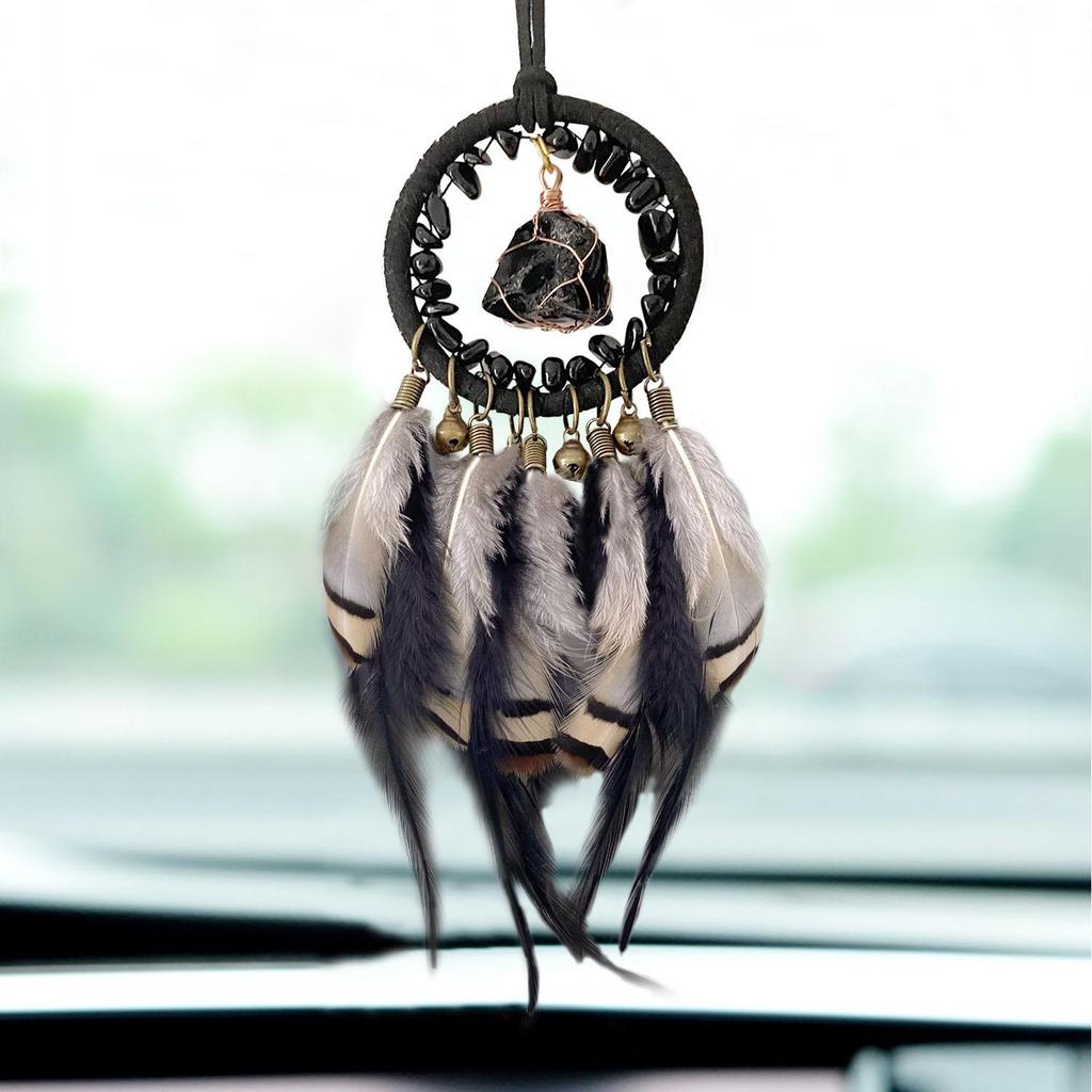 Car Ornament Interior Decorative Accessories Creative Vehicle Hanging Natural Stone Car Decor
