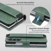Роскошный кожаный кошелек-чехол с RFID для Samsung Galaxy Z Fold 7 Fold6 Fold5, гальванизированный корпус, ремешок на запястье, подставка, чехол-книжка