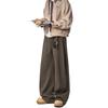 Dream Made Old Money Style Woolen Trousers for Men, Autumn and Winter Thickened Straight-Leg Wide-Leg Pants, Casual Pants for Boys