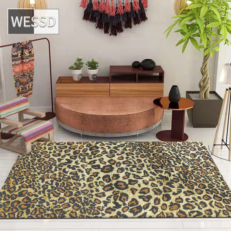 Роскошный ковер с животным принтом, прикроватный коврик для подростковой комнаты, ковер для зала, ковер для журнального столика