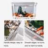 Fall Prevention Desktop Goldfish Bowl PET Tabletop Fish Tank Mobile Small Fish Tank  Office