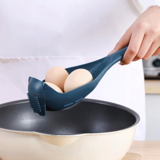 Пластиковый дуршлаг, ложка, портативный полезный кухонный ручной фильтр-совок