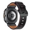Металлический+Кожаный Ремешок для Samsung Galaxy Watch Ultra 47 мм Аксессуары для Браслета для Samsung Galaxy Watch 8-7 Ultra 47 мм Ремень