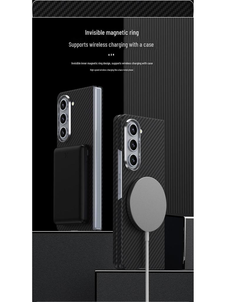 Магнитный складной чехол из нановолокна для Samsung Z Fold7/6