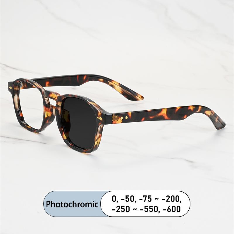 Винтажная оправа с заклепками Очки для близорукости По рецепту Фотохромные Антисиний свет Женские Очки для плохого зрения