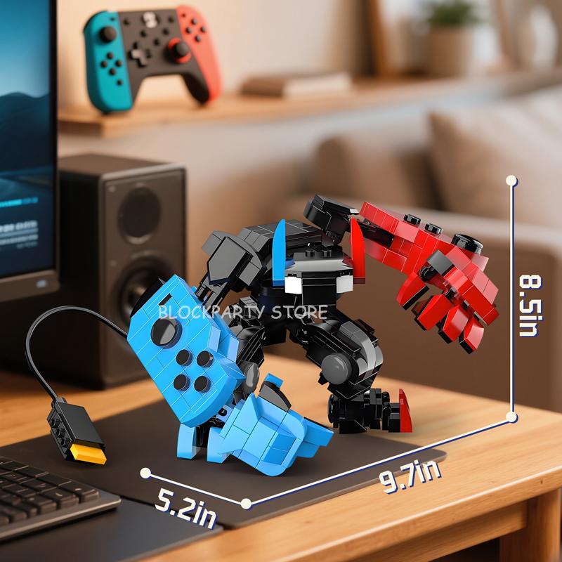 Non-Toxic Moc Bricks Switch Game Controller Mecha Building Blocks Transforming Robot Model Assembly Toys For Kids New Year Gifts