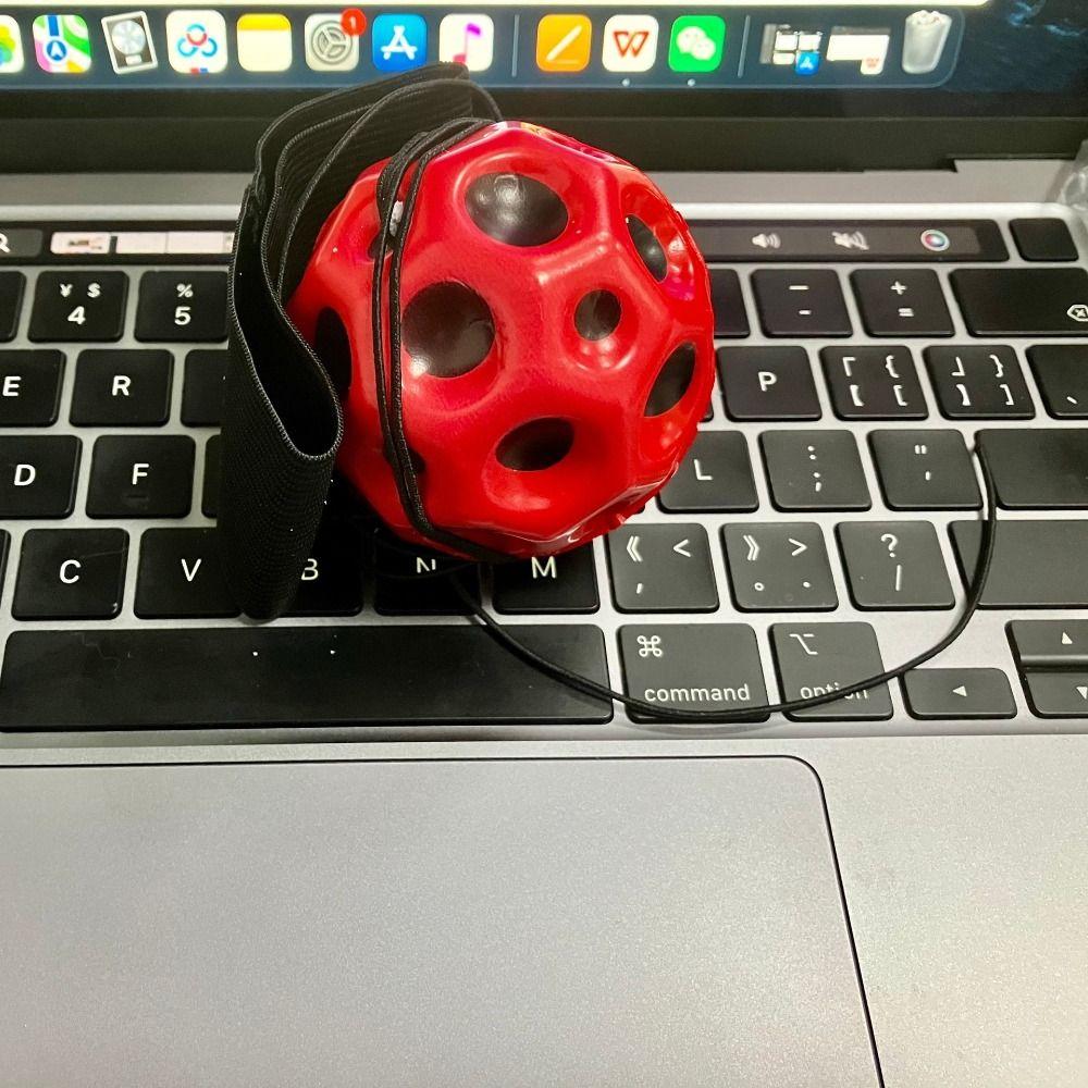 Hand Ball Game Wrist Return Rubber Ball Exercise Wrist Elastic Ball High Bouncing Ball  Kids Toy