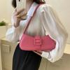 Artificial Leather Square Underarm Bags Fashion Solid Women's Shoulder Bag   Ladies Handbags For Daily Used and Gift