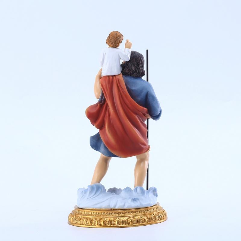 Святой Иосиф с младенцем статуэтка из смолы католические статуэтки раскрашенные вручную религиозные подарки подходят для коллекции декора