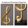 Gift Home Decor Nordic Style Photo Props Statue Music Note Ornament Figurine Music Shape Sculpture