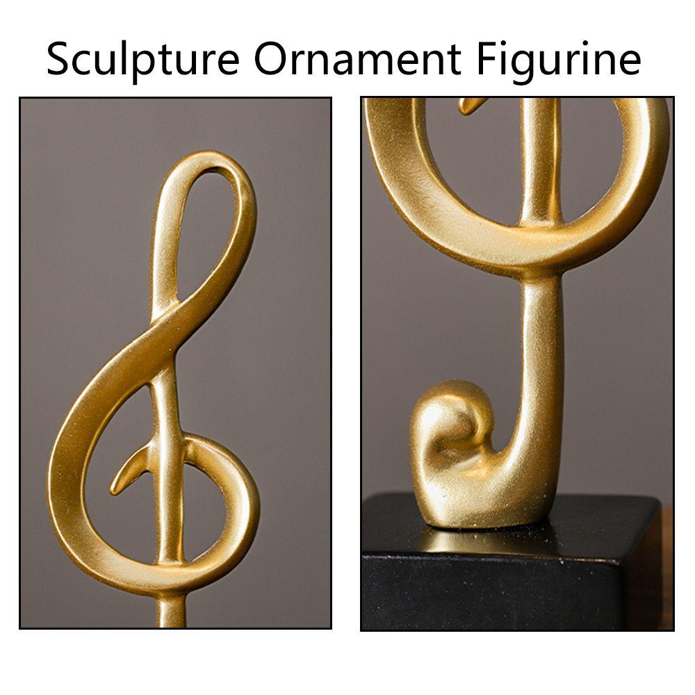 Gift Home Decor Nordic Style Photo Props Statue Music Note Ornament Figurine Music Shape Sculpture