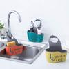 Adjustable Snap Hanging Draining Button Kitchen Sink Storage Basket Sponge Rack