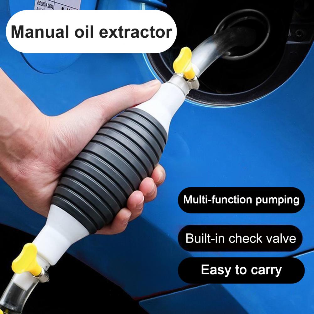 Насос для поглотителя масла, портативный насос для перекачки топлива с ПВХ-шлангом для легкого универсального перекачивания жидкости, многоразовый насос для откачки различных жидкостей