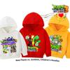 Boys Hoodie Age 4-14 Plants HD Print Zombies Thin Girls Pullover Girls Casual Wear Fall Hoodie Long Sleeve Polyester New Arrivals 2025