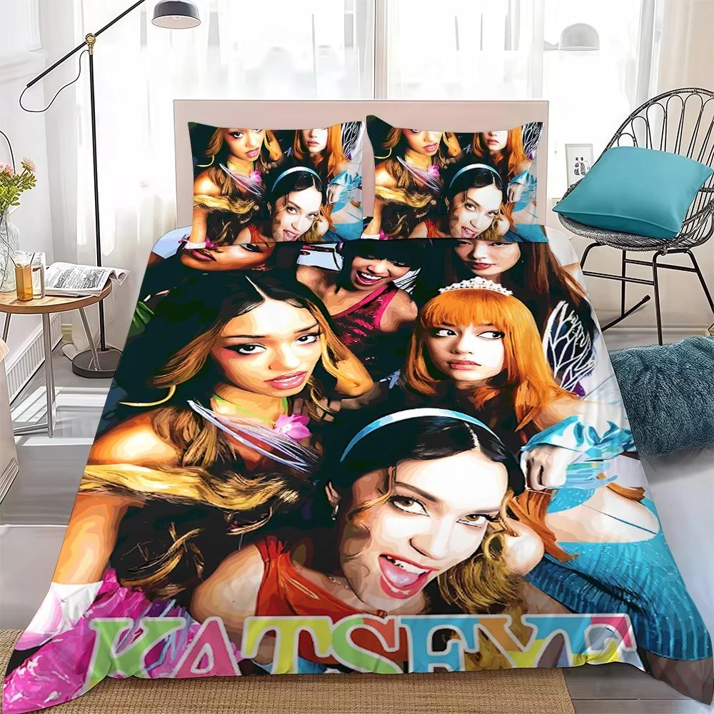 3D Print Kpop K-Katseye Bedding Sets Skin Friendly Duvet Covers Comfortable And Lovely Suitable For All Ages
