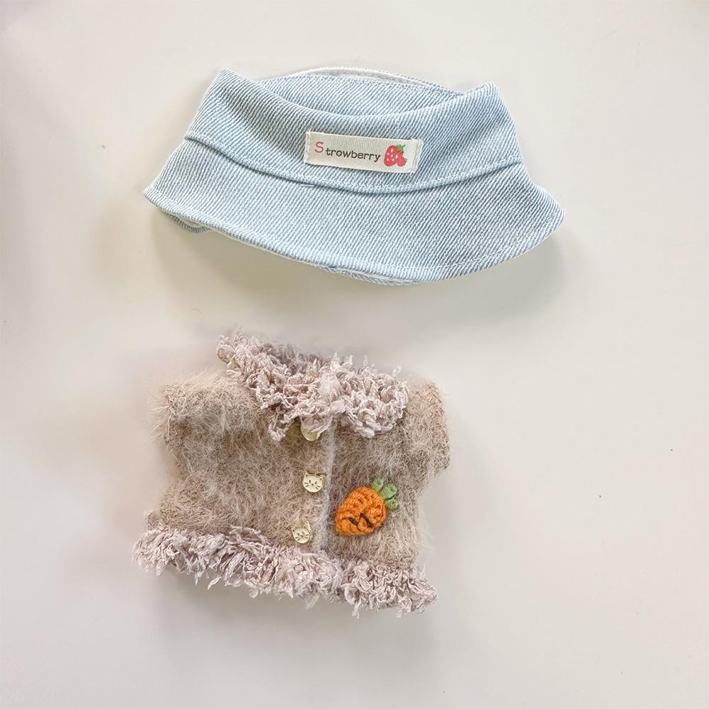 Для 17 см Кукольная одежда Лабубу Модная одежда Толстовки Кукольная одежда Цветовые толстовки Кукольные аксессуары Милые украшения Маленькая одежда